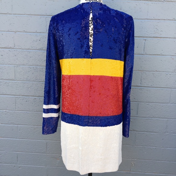 Polo Ralph Lauren CP-93 Sequined Shift Dress NWT - Picture 4 of 11